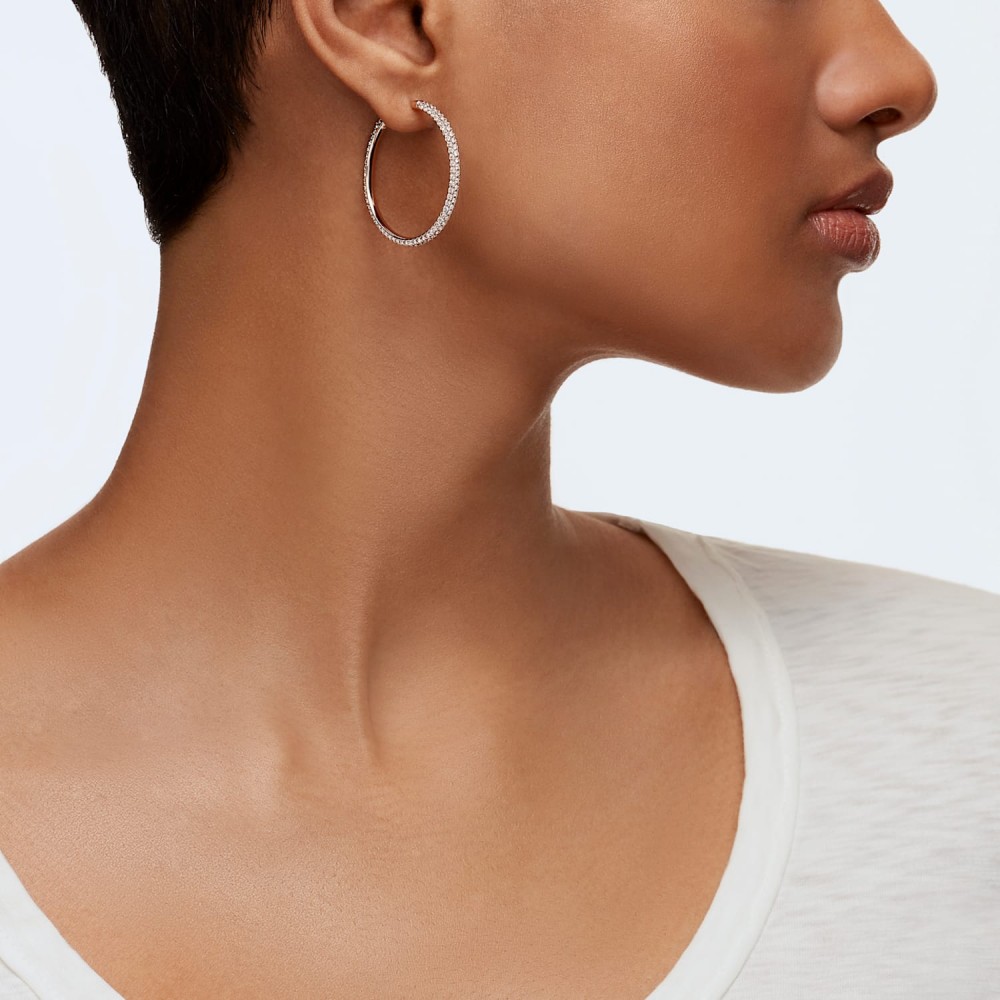 5383938 Swarovski Küpe Stone:Pe Hoop Silk/Ros 5383938