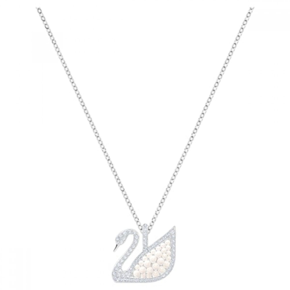 Swarovski İkonik Swan Kolye Ucu Beyaz Rodyum Kaplama Swarovski İkonik Swan Kolye Ucu Beyaz Rodyum Kaplama
