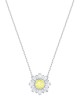 Swarovski Sunshine Kolye Sarı Beyaz Rodyum Swarovski Sunshine Kolye Sarı Beyaz Rodyum