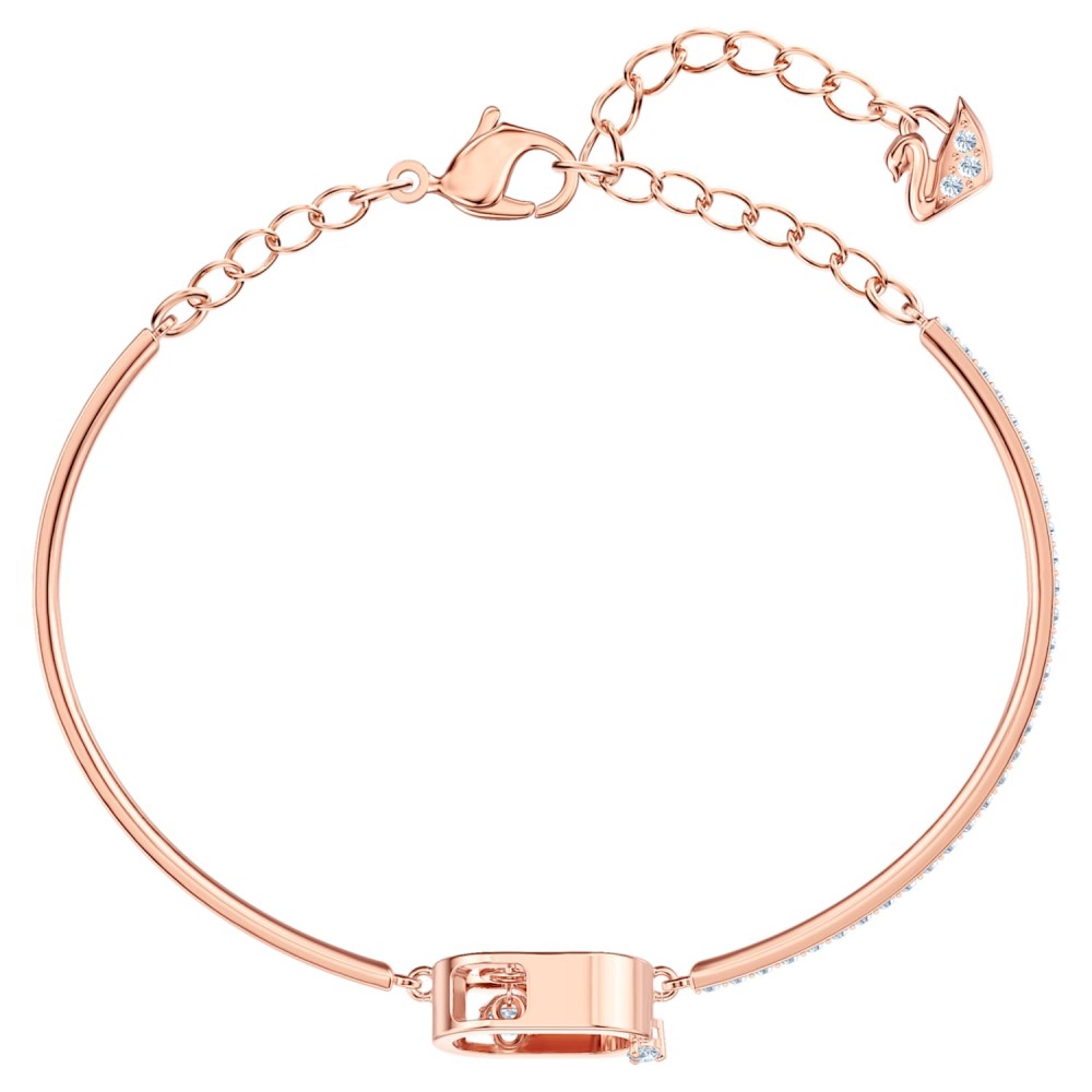 Swarovski North Bileklik, Beyaz, Pembe altın rengi kaplama - 5472382 Swarovski North Bileklik, Beyaz, Pembe altın rengi kaplama - 5472382