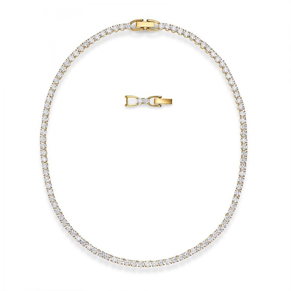 5511545 Swarovski Tennis Deluxe Kolye, Beyaz, Altın rengi kaplama 5511545 5511545 Swarovski Tennis Deluxe Kolye, Beyaz, Altın rengi kaplama 5511545