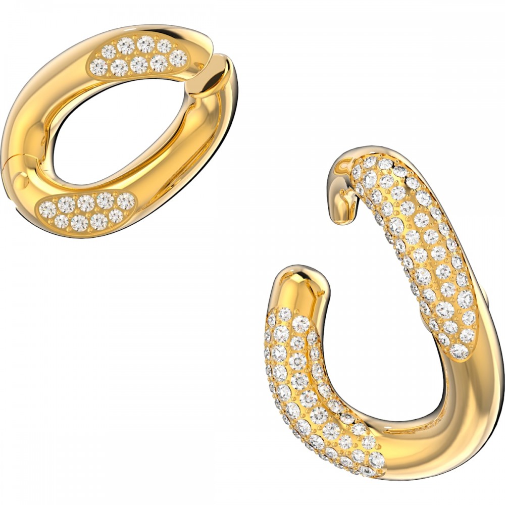 5615734 Swarovski Dextera Kelepçe Küpe, Beyaz, Altın rengi kaplama - 5615734