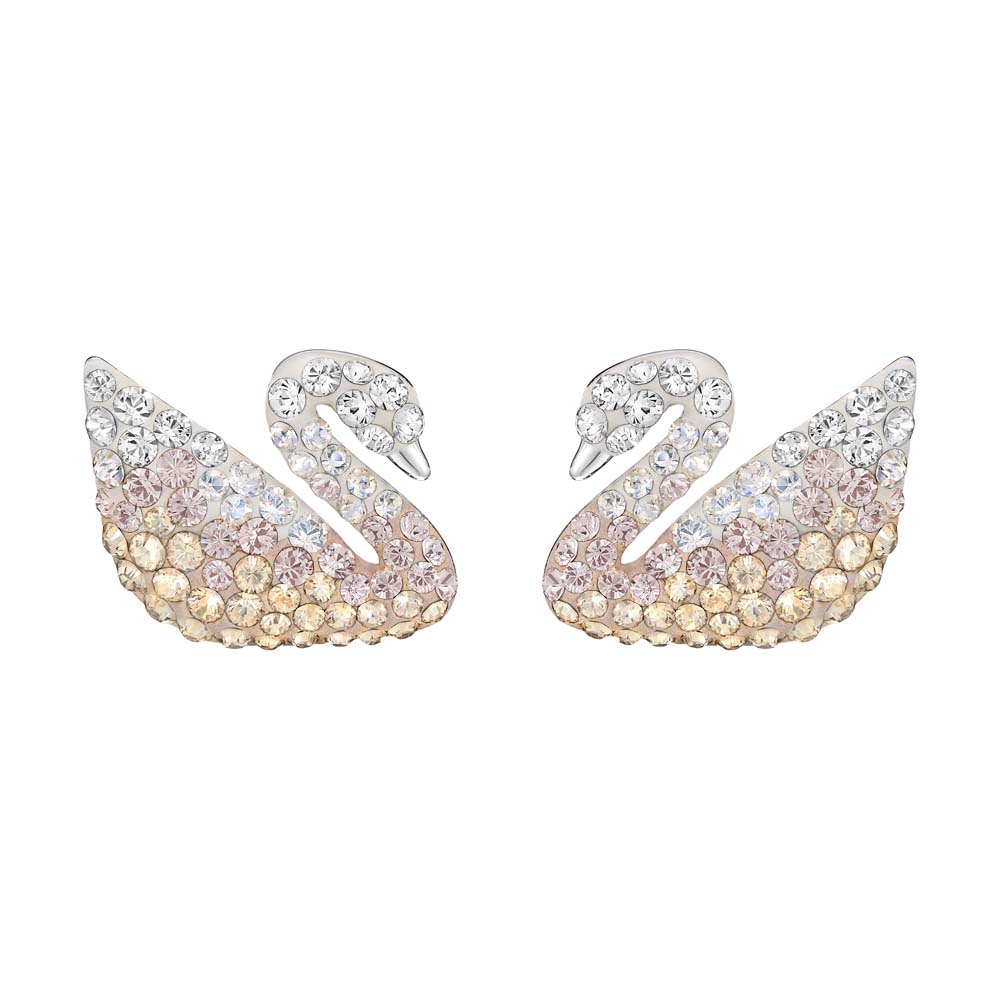 Swarovski Iconic Swan İğneli Küpeler, Cok Renkli, Rodyum kaplama - 5215037 Swarovski Iconic Swan İğneli Küpeler, Cok Renkli, Rodyum kaplama - 5215037