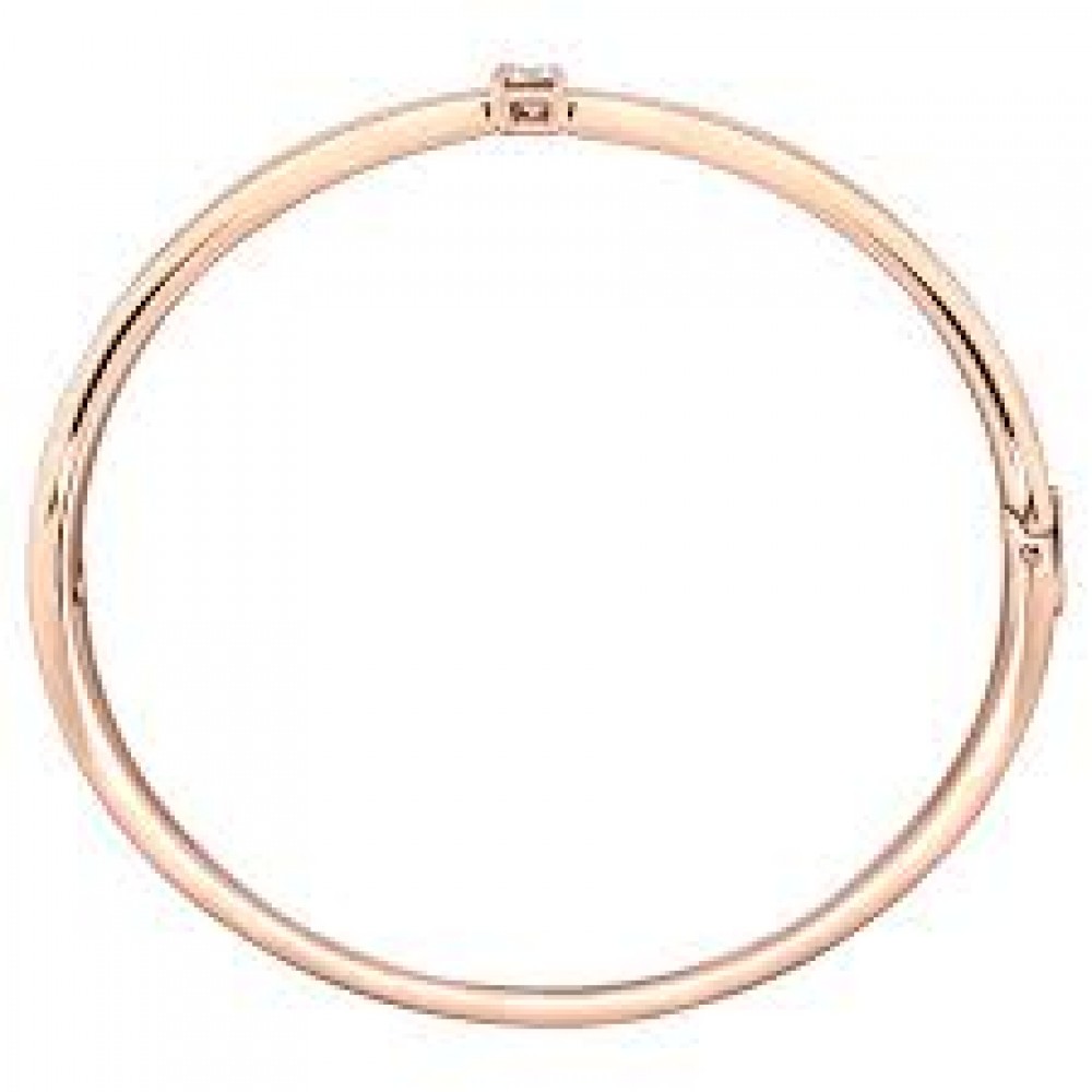Swarovski Fresh Bileklik, Beyaz, Pembe altın rengi kaplama M