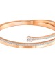 Swarovski Fresh Bileklik, Beyaz, Pembe altın rengi kaplama M