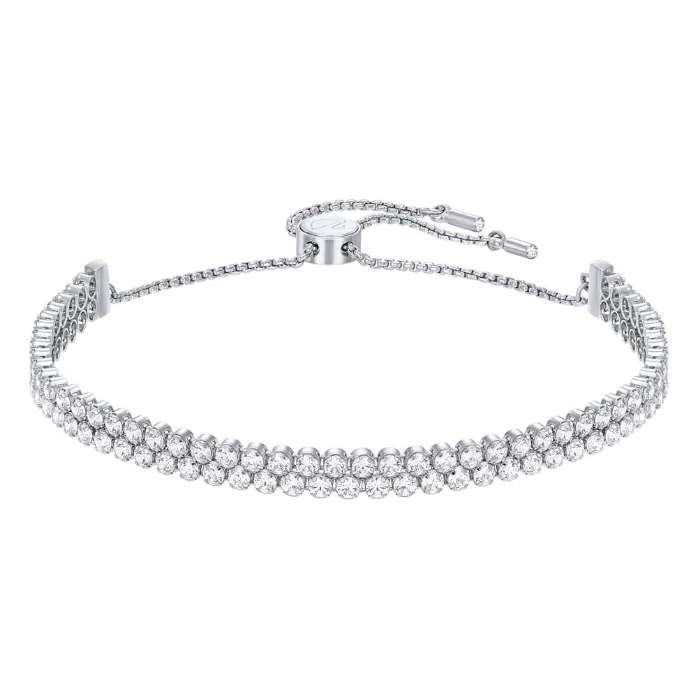 5221397 Swarovski Subtle Bileklik, Beyaz, Rodyum kaplama - 5221397 5221397 Swarovski Subtle Bileklik, Beyaz, Rodyum kaplama - 5221397