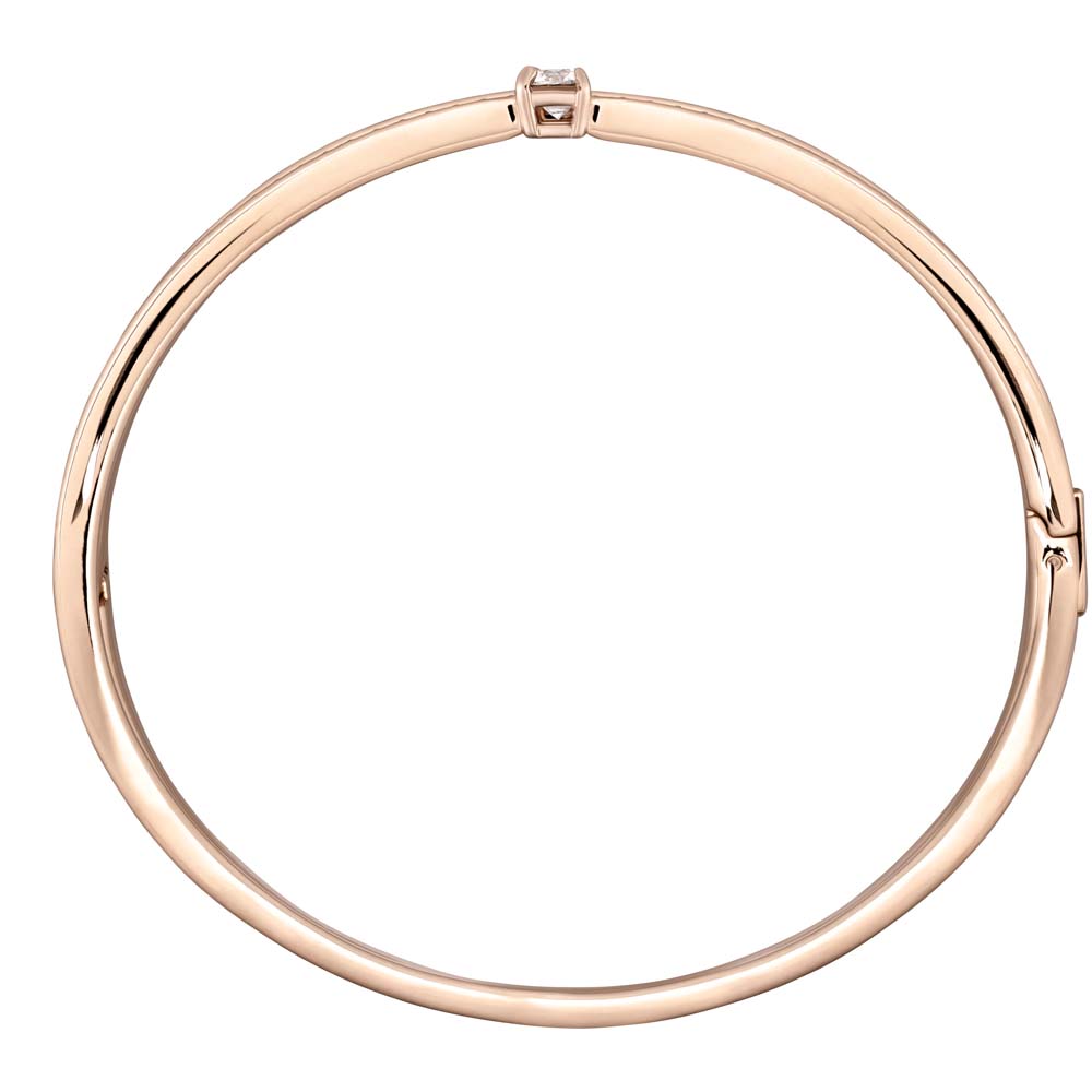 Swarovski Fresh Bileklik, Beyaz, Pembe altın rengi kaplama L