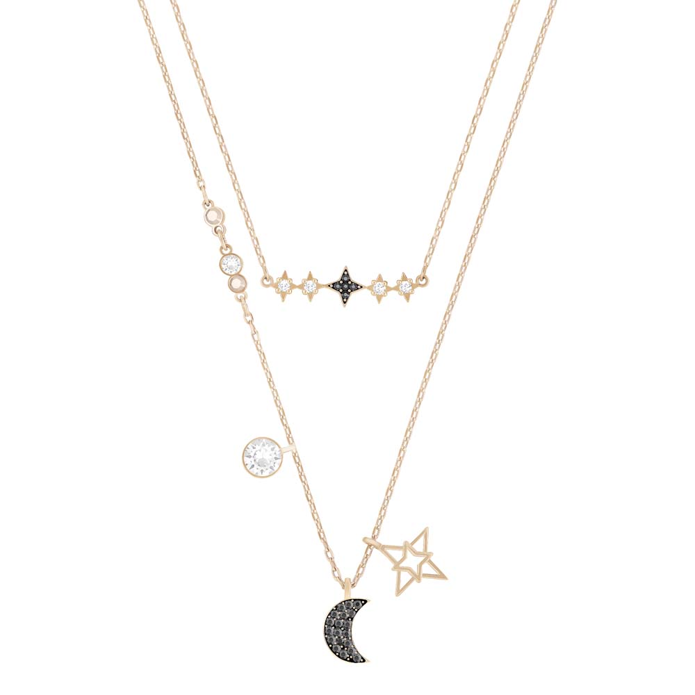 5273290 Swarovski Symbolic Moon Gerdanlık Set, Cok Renkli, Karışık metal bitiş - 5273290