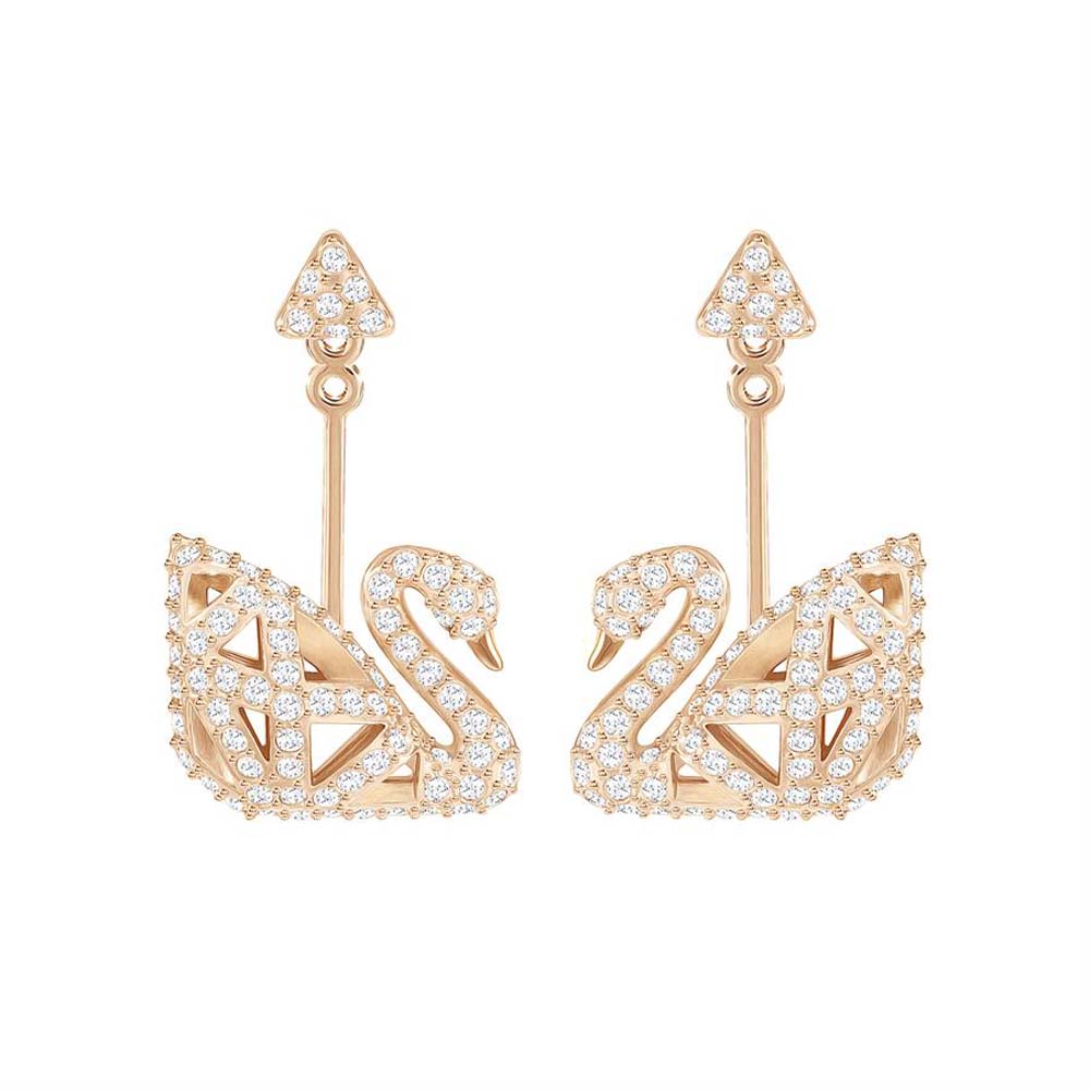 Swarovski Facet Swan:Pe Cry/Ros - 5358058