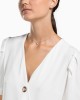Swarovski Attract Round Kolye, Beyaz, Rodyum kaplama - 5408442 Swarovski Attract Round Kolye, Beyaz, Rodyum kaplama - 5408442