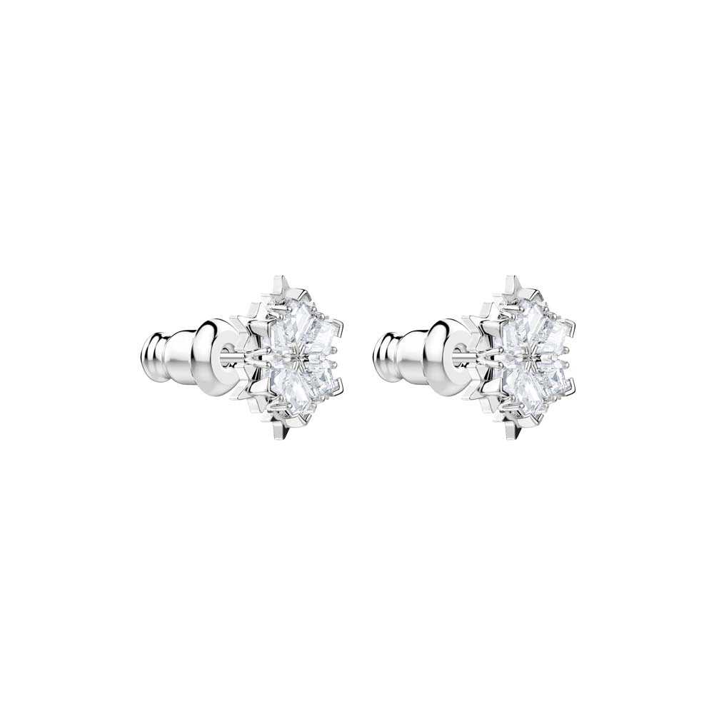 Swarovski Magic İğneli Küpeler, Beyaz, Rodyum kaplama - 5428430 Swarovski Magic İğneli Küpeler, Beyaz, Rodyum kaplama - 5428430