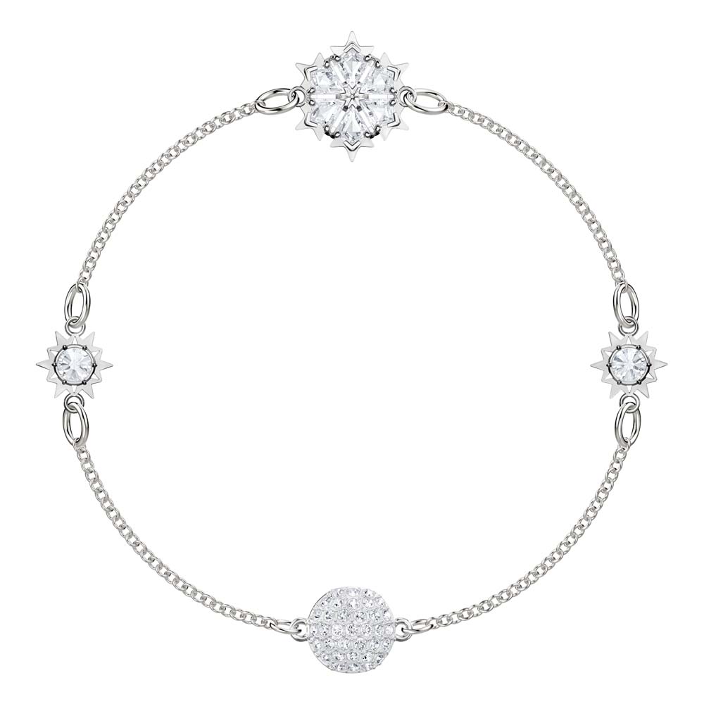 Swarovski Remix Collection Snowflake Strand, Beyaz, Rodyum kaplama M - 5432735 Swarovski Remix Collection Snowflake Strand, Beyaz, Rodyum kaplama M - 5432735