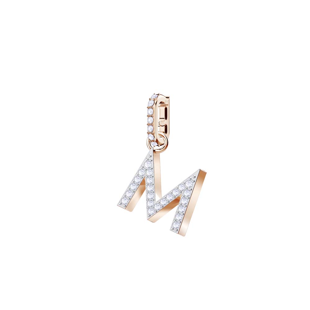 Swarovski Remix Collection Charm M, Beyaz, Pembe altın rengi kaplama - 5434395 Swarovski Remix Collection Charm M, Beyaz, Pembe altın rengi kaplama - 5434395