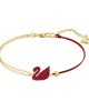 Swarovski Iconic Swan Bileklik, Kırmızı, Altın rengi kaplama - 5465403 Swarovski Iconic Swan Bileklik, Kırmızı, Altın rengi kaplama - 5465403