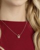 Swarovski North Kolye, Beyaz, Pembe altın rengi kaplama - 5468084