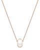 Swarovski North Kolye, Beyaz, Pembe altın rengi kaplama - 5468084