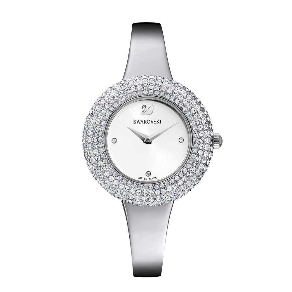Swarovski Crystal Rose Saat, Metal bileklik, Gümüş Rengi, Paslanmaz çelik - 5483853 Swarovski Crystal Rose Saat, Metal bileklik, Gümüş Rengi, Paslanmaz çelik - 5483853
