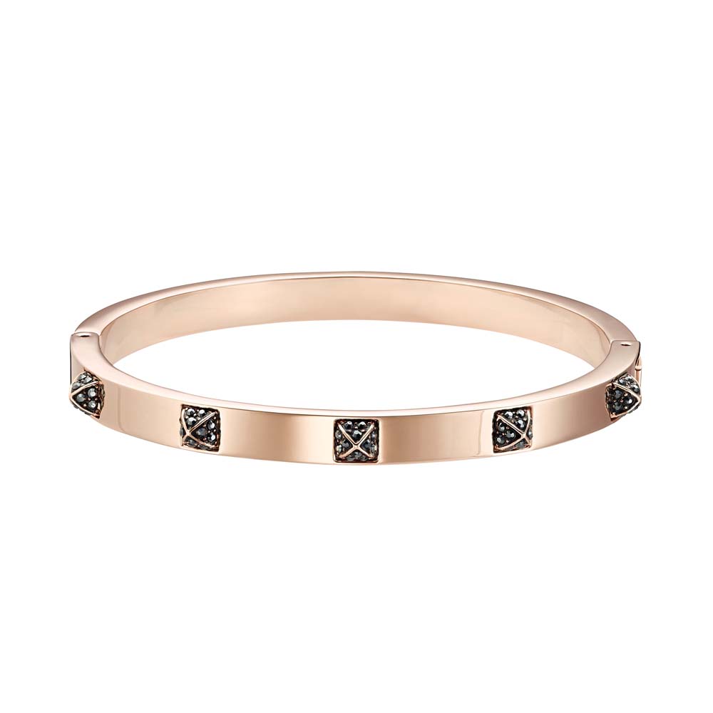 Swarovski Tactic Bileklik, Siyah, Pembe altın rengi kaplama M - 5497309 Swarovski Tactic Bileklik, Siyah, Pembe altın rengi kaplama M - 5497309