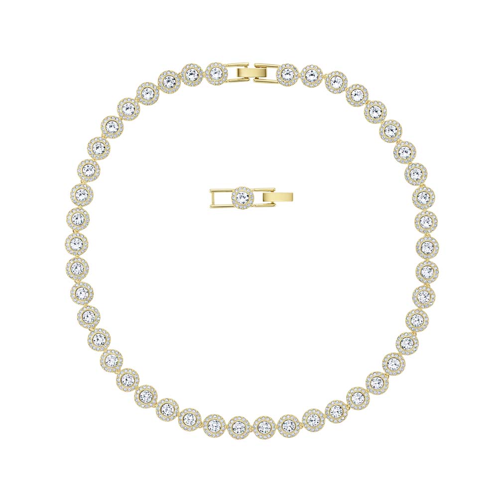 Swarovski Angelic Kolye, Beyaz, Altın rengi kaplama - 5505468 Swarovski Angelic Kolye, Beyaz, Altın rengi kaplama - 5505468