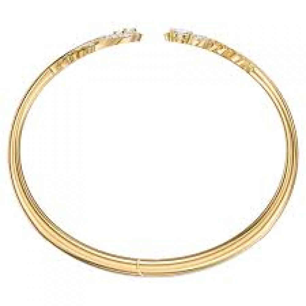 Swarovski Nice Bileklik, Beyaz, Altın rengi kaplama M Swarovski Nice Bileklik, Beyaz, Altın rengi kaplama M