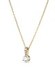 Swarovski Solitaire Kolye Ucu, Beyaz, Altın rengi kaplama - 5511557