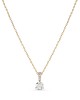 Swarovski Solitaire Kolye Ucu, Beyaz, Altın rengi kaplama - 5511557
