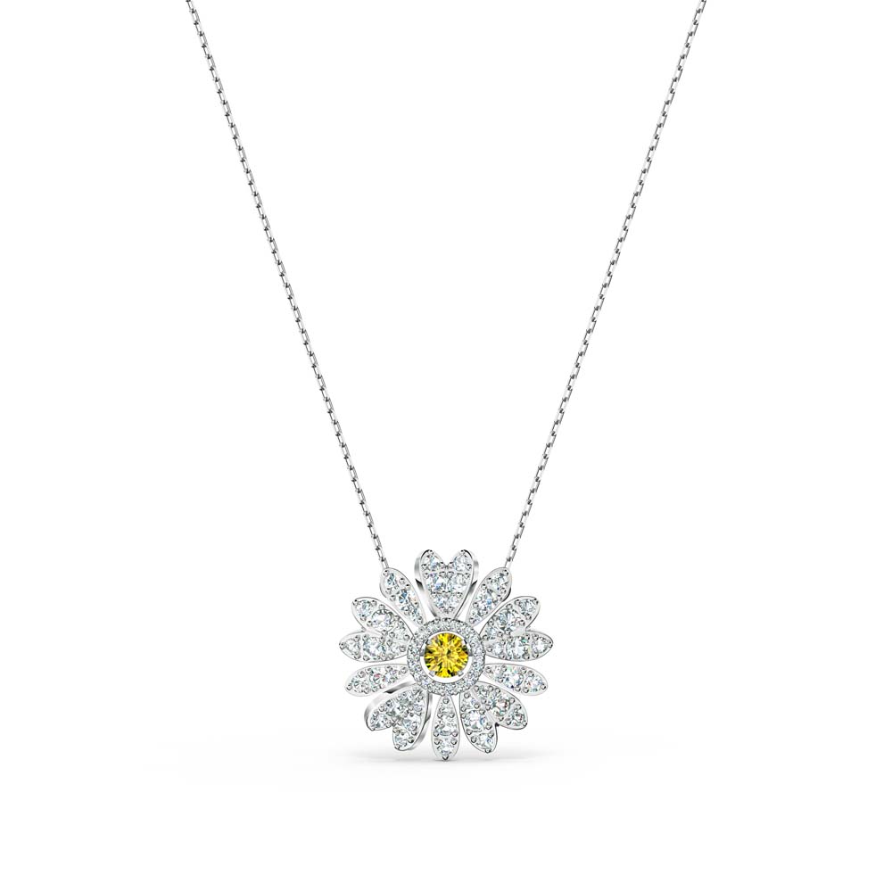 Swarovski Eternal Flower Kolye Ucu, Sarı, Rodyum kaplama - 5512660 Swarovski Eternal Flower Kolye Ucu, Sarı, Rodyum kaplama - 5512660