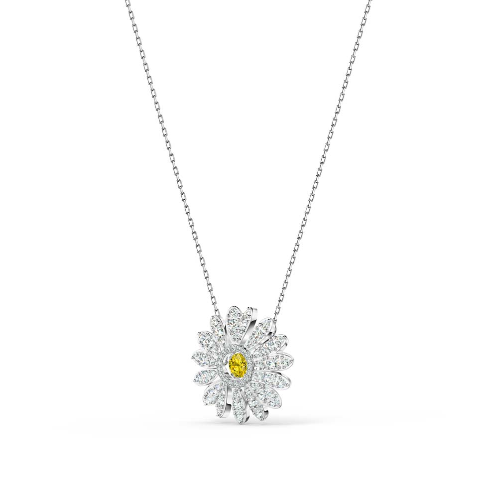 Swarovski Eternal Flower Kolye Ucu, Sarı, Rodyum kaplama - 5512660 Swarovski Eternal Flower Kolye Ucu, Sarı, Rodyum kaplama - 5512660