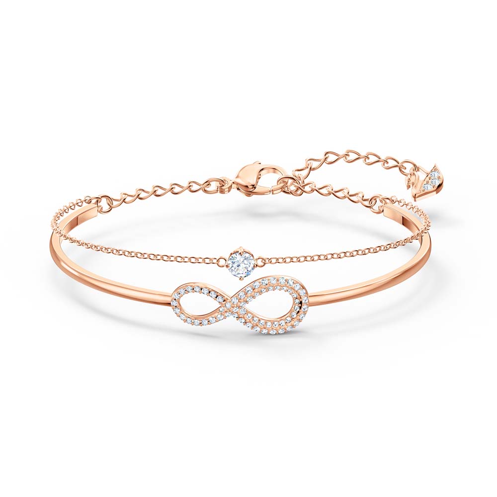 5518871 Swarovski Infinity Bileklik, Beyaz, Pembe altın rengi kaplama M 5518871 5518871 Swarovski Infinity Bileklik, Beyaz, Pembe altın rengi kaplama M 5518871