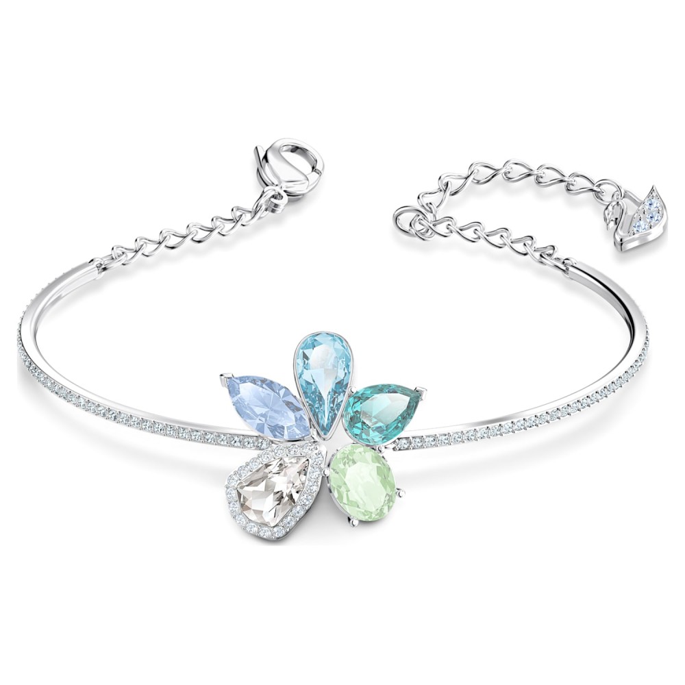 Swarovski Sunny Bileklik, Açık renkli, Rodyum kaplama M Swarovski Sunny Bileklik, Açık renkli, Rodyum kaplama M