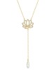 Swarovski Symbolic Lotus Kolye, Beyaz, Altın rengi kaplama - 5521468 Swarovski Symbolic Lotus Kolye, Beyaz, Altın rengi kaplama - 5521468