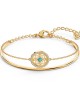 Swarovski Symbolic Mandala Bileklik, Yeşil, Altın rengi kaplama - 5521493