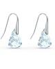 Swarovski Spirit İğneli Küpeler, Turkuaz, Rodyum kaplama - 5529138