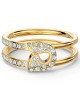 Swarovski So Cool Pin Yüzük, Beyaz, Altın rengi kaplama 52 - 5535564 Swarovski So Cool Pin Yüzük, Beyaz, Altın rengi kaplama 52 - 5535564