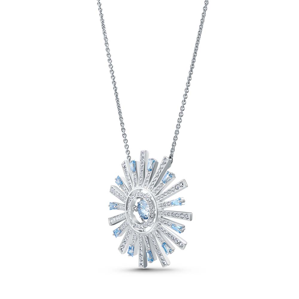 Swarovski Sunshine Kolye, Mavi, Rodyum kaplama - 5536731 Swarovski Sunshine Kolye, Mavi, Rodyum kaplama - 5536731