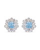 Swarovski Sunshine İğneli Küpeler, Mavi, Rodyum kaplama - 5536741 Swarovski Sunshine İğneli Küpeler, Mavi, Rodyum kaplama - 5536741