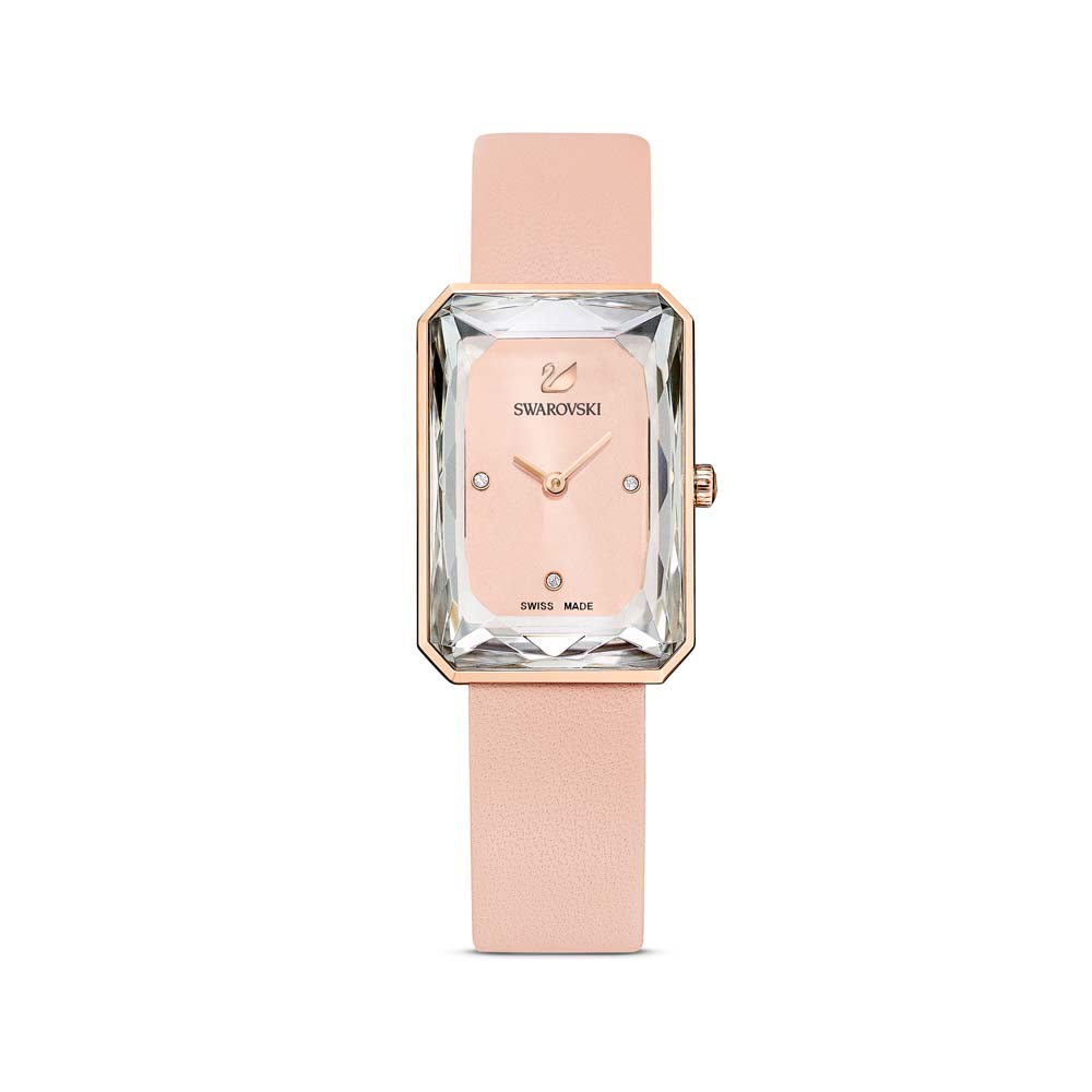Swarovski Uptown Saat, Deri kayış, Pembe, Pembe altın rengi PVD - 5547719 Swarovski Uptown Saat, Deri kayış, Pembe, Pembe altın rengi PVD - 5547719