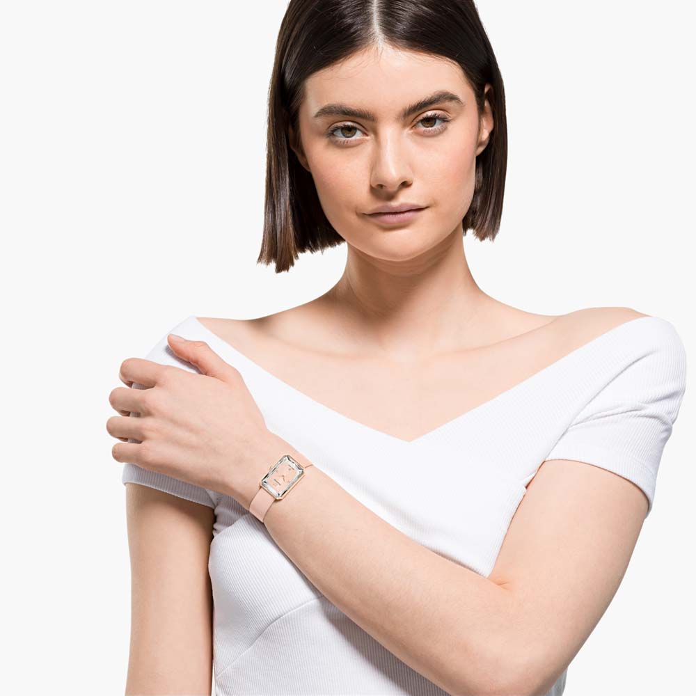 Swarovski Uptown Saat, Deri kayış, Pembe, Pembe altın rengi PVD - 5547719 Swarovski Uptown Saat, Deri kayış, Pembe, Pembe altın rengi PVD - 5547719