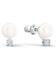 Swarovski Treasure Pearl İğneli Küpeler, Beyaz, Rodyum kaplama - 5559420 Swarovski Treasure Pearl İğneli Küpeler, Beyaz, Rodyum kaplama - 5559420