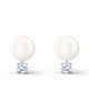 Swarovski Treasure Pearl İğneli Küpeler, Beyaz, Rodyum kaplama - 5559420 Swarovski Treasure Pearl İğneli Küpeler, Beyaz, Rodyum kaplama - 5559420