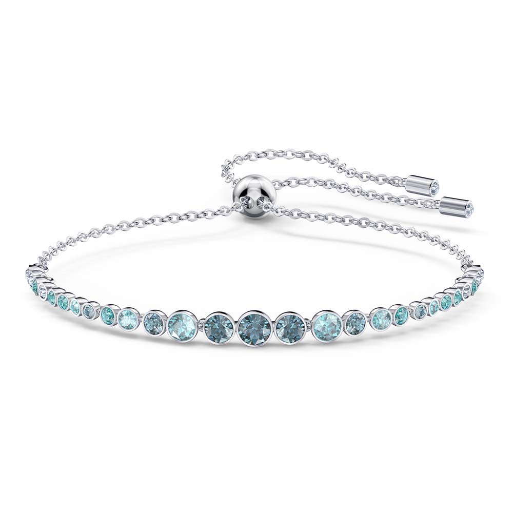 Swarovski Emily Gradient Bileklik, Mavi, Rodyum kaplama - 5562130 Swarovski Emily Gradient Bileklik, Mavi, Rodyum kaplama - 5562130