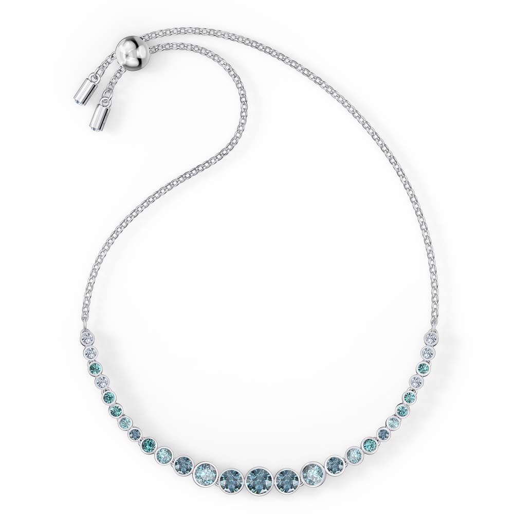 Swarovski Emily Gradient Bileklik, Mavi, Rodyum kaplama - 5562130 Swarovski Emily Gradient Bileklik, Mavi, Rodyum kaplama - 5562130