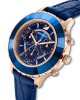 Swarovski Octea Lux Chrono Saat, Deri kayış, Mavi, Pembe altın rengi PVD - 5563480 Swarovski Octea Lux Chrono Saat, Deri kayış, Mavi, Pembe altın rengi PVD - 5563480