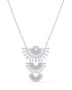 Swarovski Sparkling Dance Dial Up Kolye, Büyük, Beyaz, Rodyum kaplama - 5564432