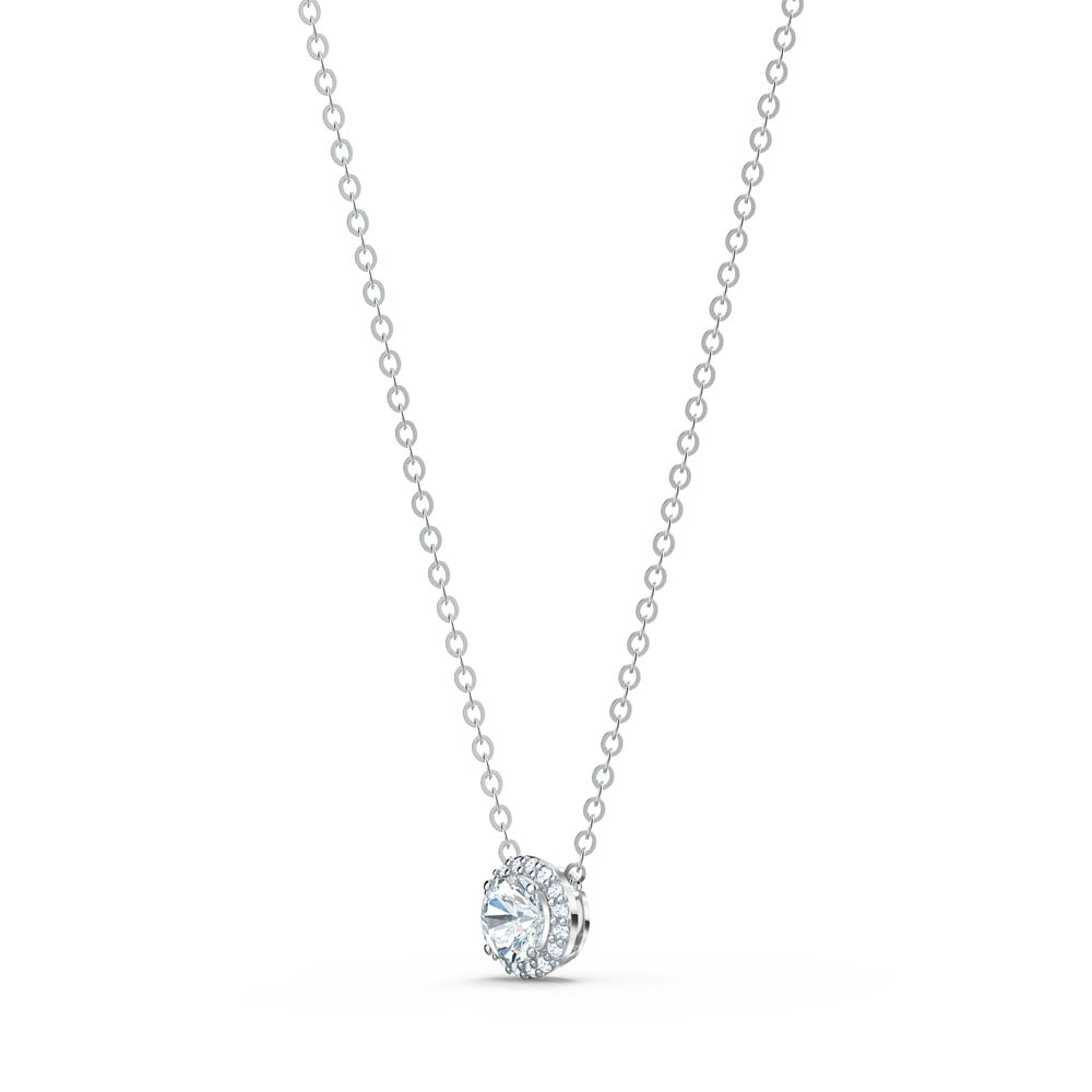 Swarovski Angelic Round Kolye Ucu, Beyaz, Rodyum kaplama - 5567931