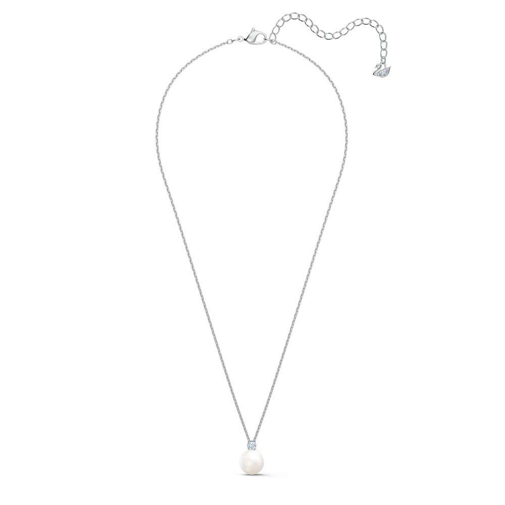 Swarovski Treasure Pearl Set, Beyaz, Rodyum kaplama - 5569758