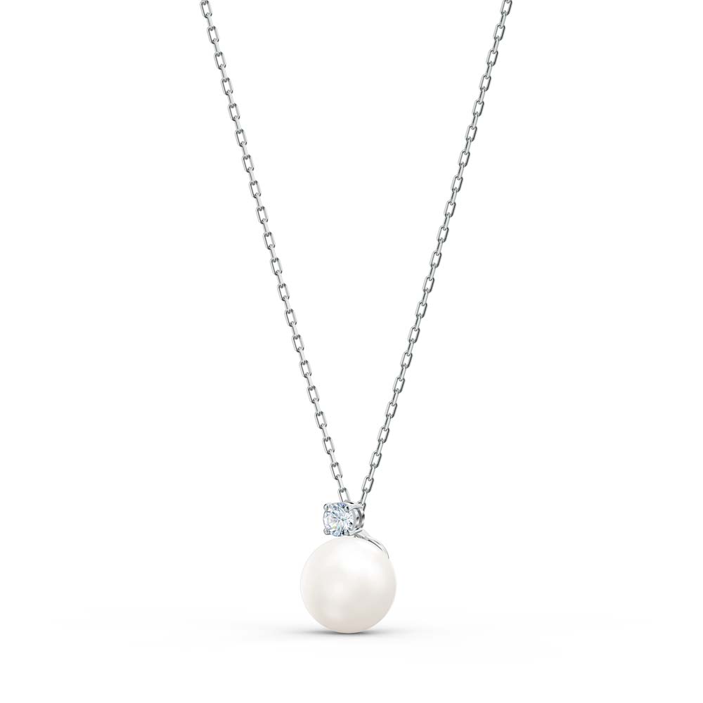 Swarovski Treasure Pearl Set, Beyaz, Rodyum kaplama - 5569758