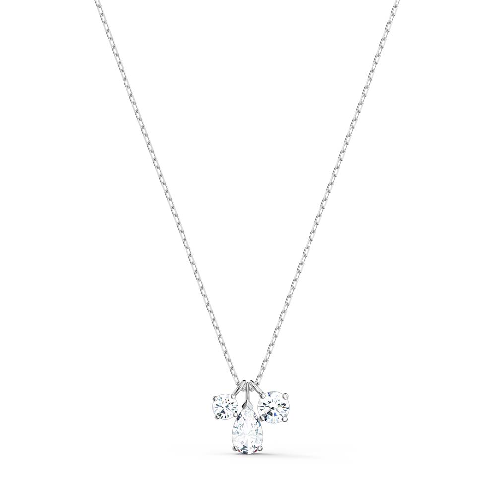 Swarovski Attract Cluster Kolye Ucu, Beyaz, Rodyum kaplama - 5571077